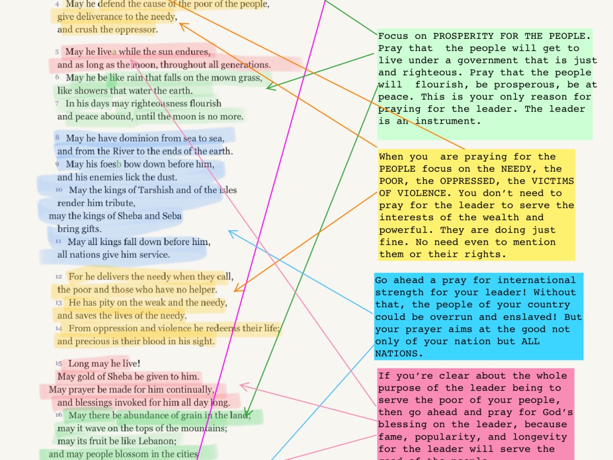 How to pray for government leaders: a biblical model (Psalm&nbsp;72)