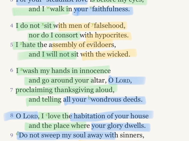 You, me, them: the moral mindset of Psalm&nbsp;26