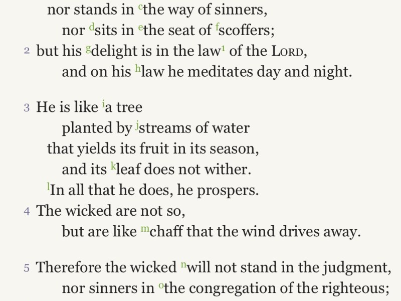 The choice we make (Psalm&nbsp;1)